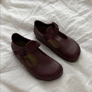 Birkenstock Women's Burgundy Mary Jane Clogs